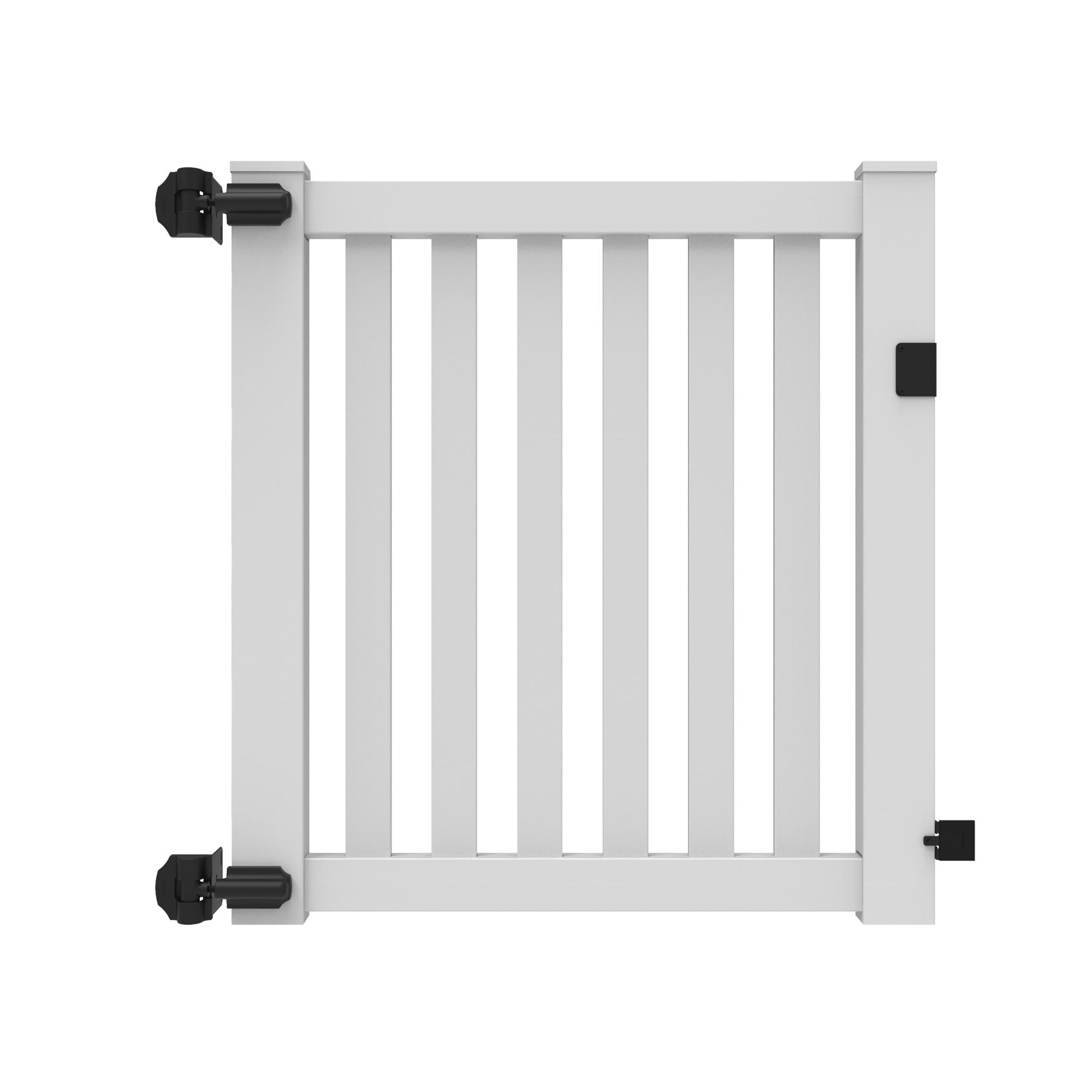 Norwalk Slim Haven Series - Walk Gate - 4' x 46"-Vinyl Fence Gates-ActiveYards-White-FenceCenter
