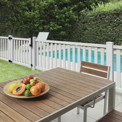 Norwalk Slim Haven Series - Walk Gate - 4' x 46"-Vinyl Fence Gates-ActiveYards-White-FenceCenter