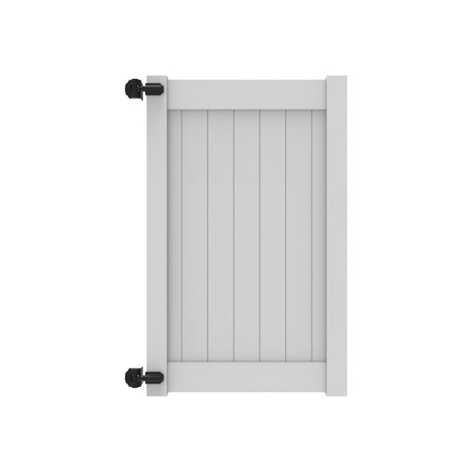 Newbury Home Series - Walk Gate - 6' x 46"-Vinyl Fence Gates-ActiveYards-White-FenceCenter