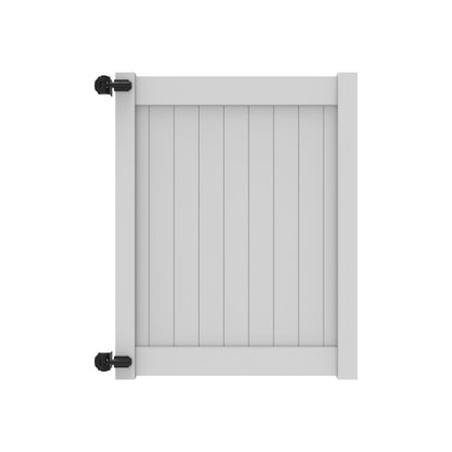 Newbury Home Series - Drive Gate - 6' x 58"-Vinyl Fence Gates-ActiveYards-White-FenceCenter