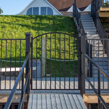 Cannon Haven Series - Fence Panel - 4' x 6'-Aluminum Fence Panels-ActiveYards-Black-FenceCenter