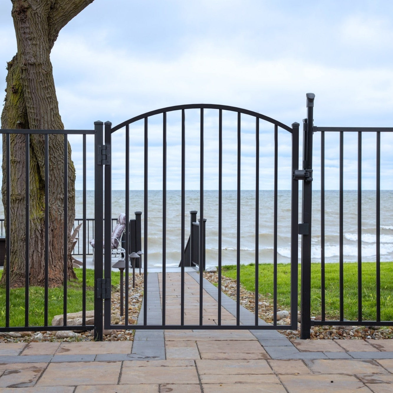 Cannon Haven Series - Fence Panel - 4' x 6'-Aluminum Fence Panels-ActiveYards-Black-FenceCenter