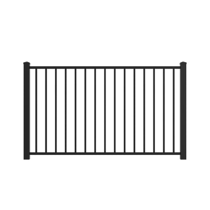 Cannon Haven Series - Fence Panel - 4' x 6'-Aluminum Fence Panels-ActiveYards-Black-FenceCenter