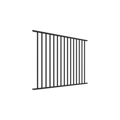 Cannon Haven Series - Fence Panel - 4' x 6'-Aluminum Fence Panels-ActiveYards-Black-FenceCenter
