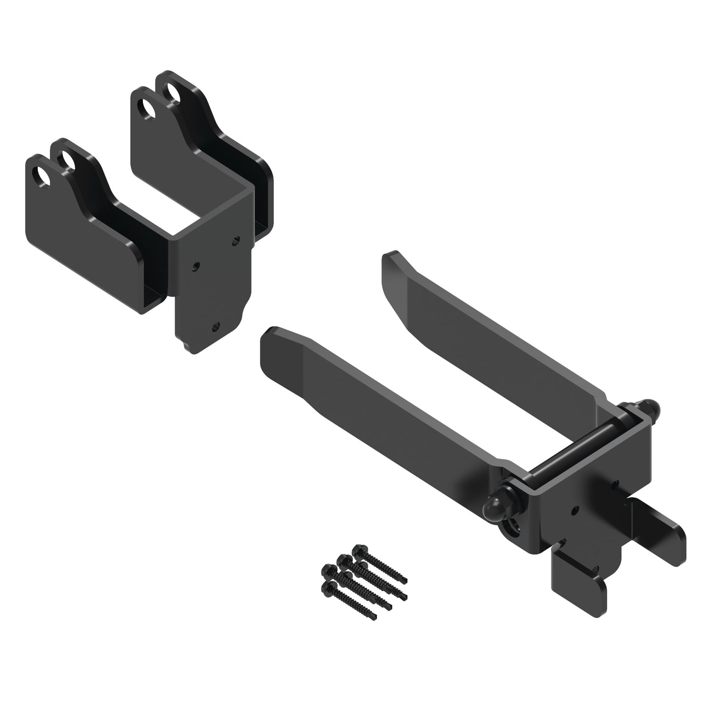 Standard Y-Latch - 2" Upright-Latches-BOL Hardware-Black-12-FenceCenter