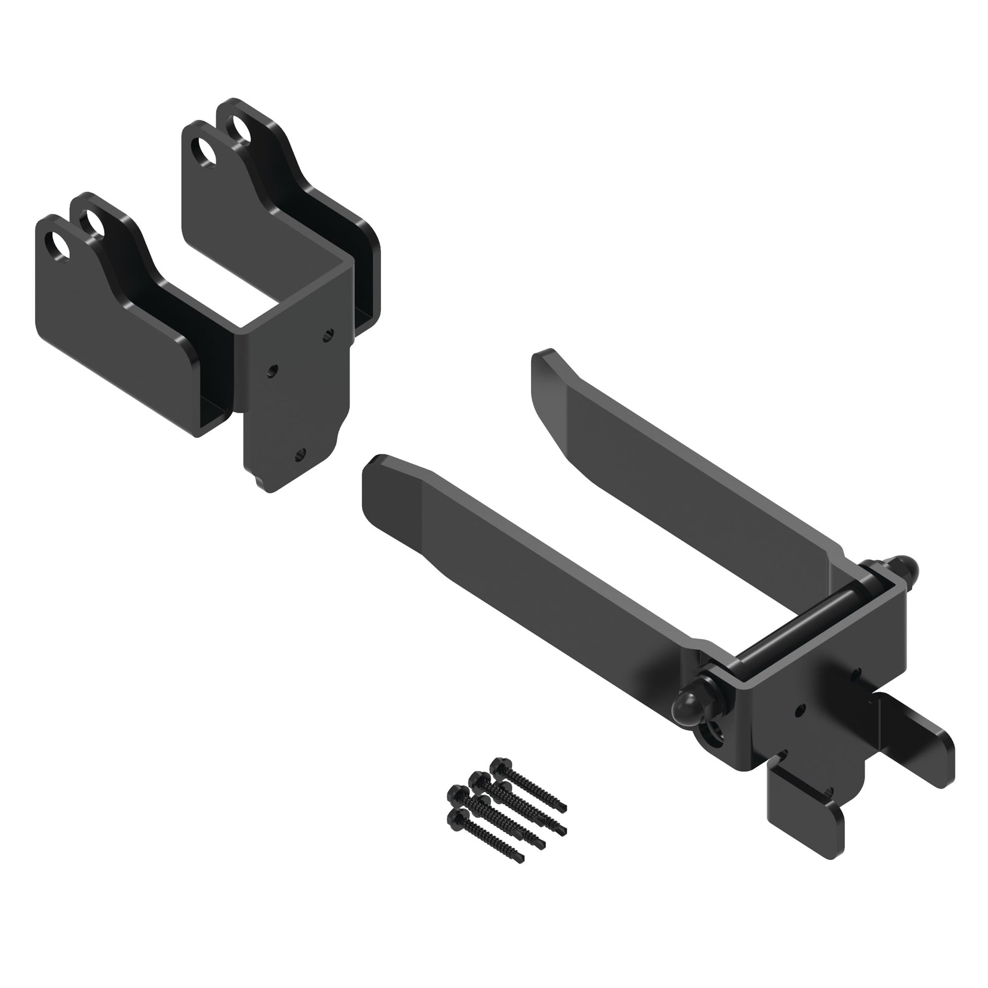 Standard Y-Latch - 2" Upright-Latches-BOL Hardware-Black-12-FenceCenter