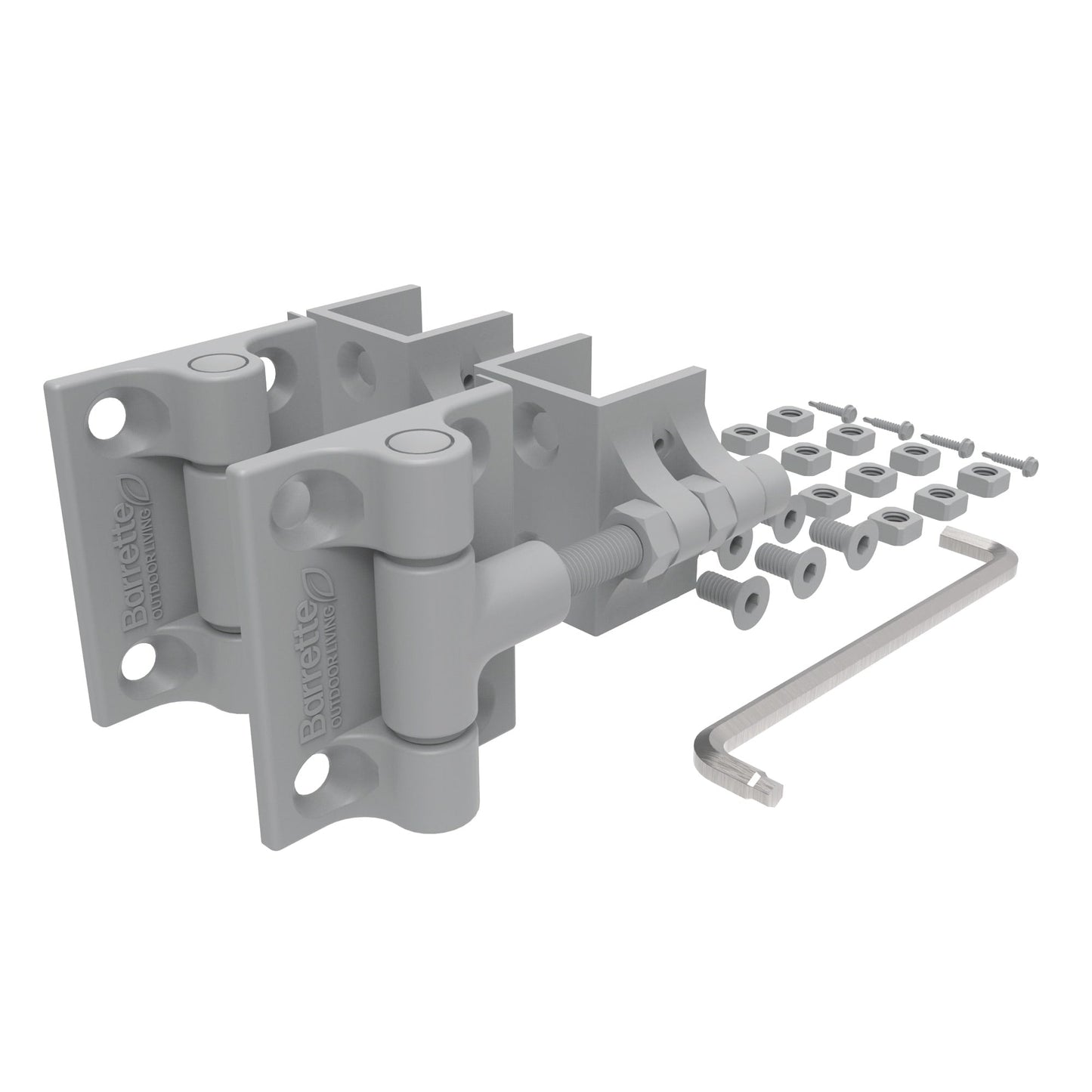 Estate Gate Hinge - 2" Upright-Hinges-BOL Hardware-Gray-6-FenceCenter