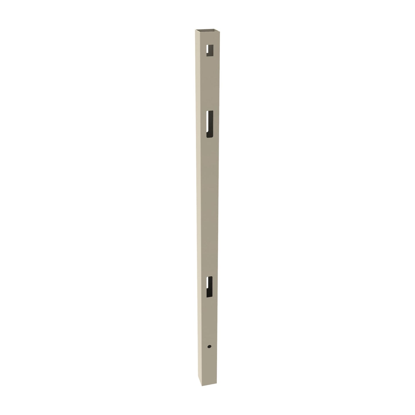 Line Post (VY) - 5" x 5" x 108"-Vinyl Fence Posts-ActiveYards-Sand-FenceCenter