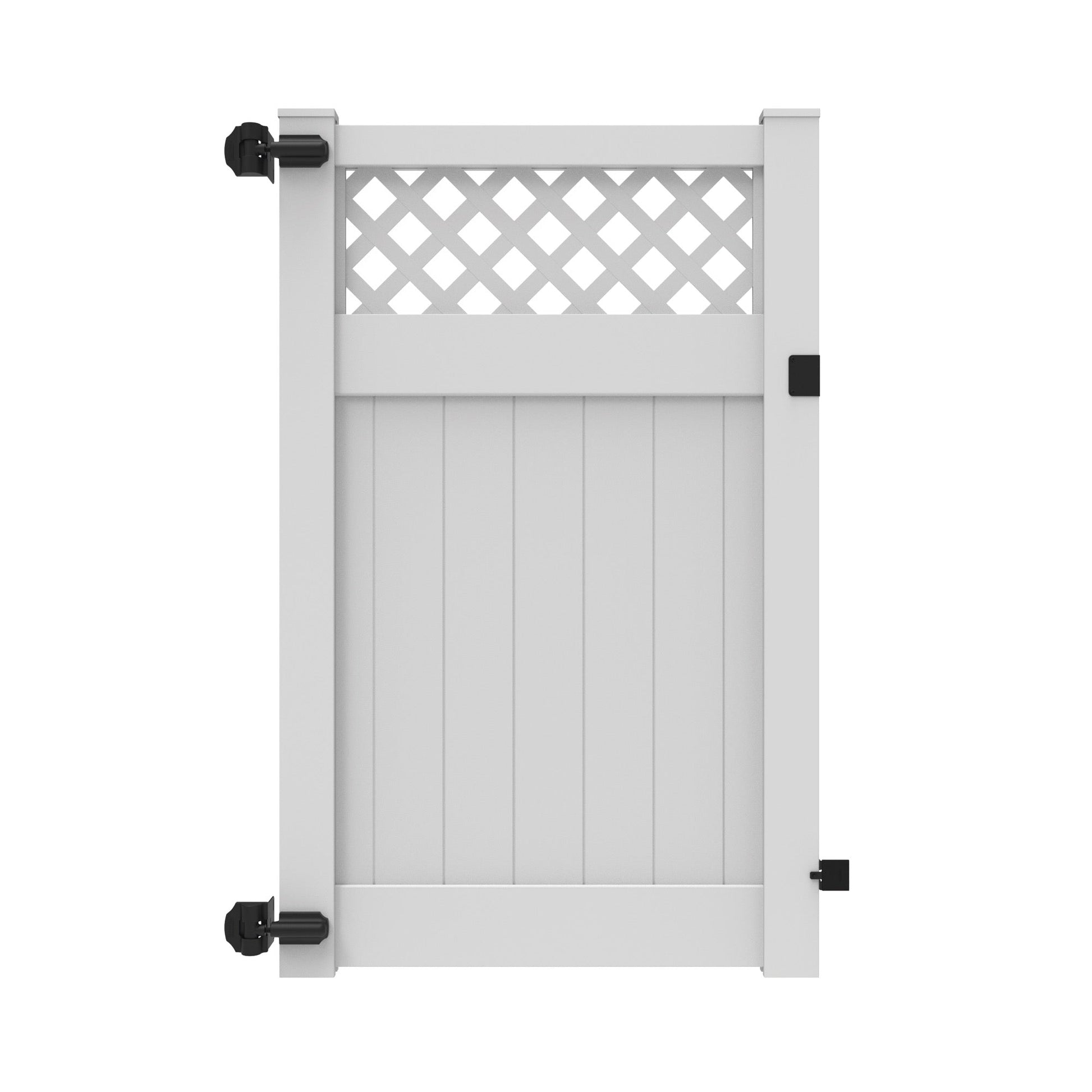 Tybee Home Series - Walk Gate - 6' x 46"-Vinyl Fence Gates-ActiveYards-White-FenceCenter