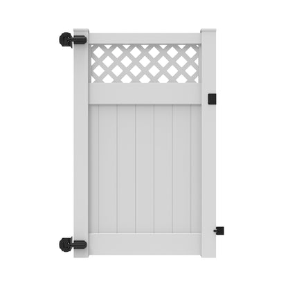 Tybee Home Series - Walk Gate - 6' x 46"-Vinyl Fence Gates-ActiveYards-White-FenceCenter