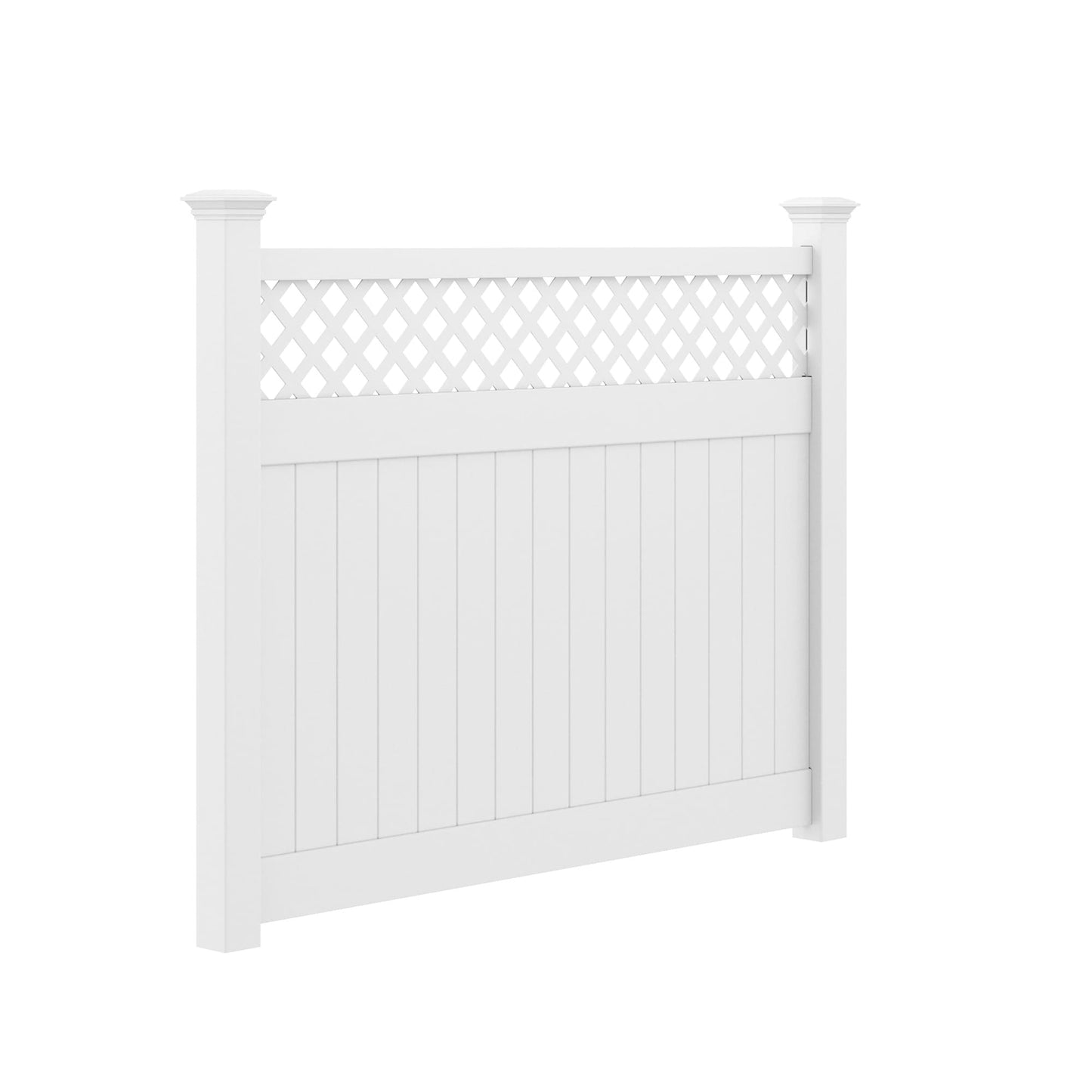 Tybee Home Series - Fence Panel - 6' x 8'-Vinyl Fence Panels-ActiveYards-FenceCenter