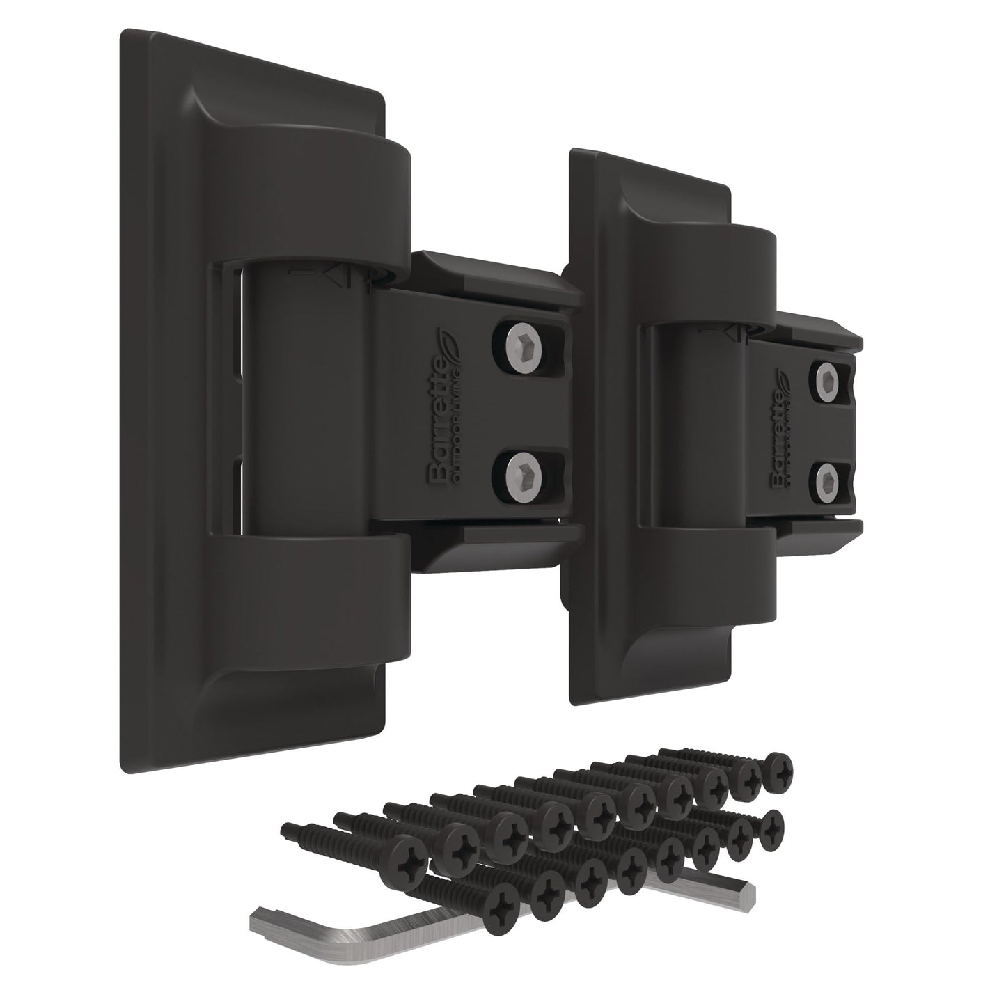 Modern Wrap Hinge - Standard-Hinges-BOL Hardware-Bronze-12-FenceCenter