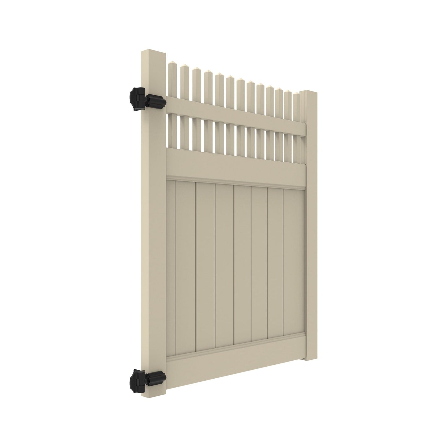 Clearwater Haven Series - Walk Gate - 6' x 46"-Vinyl Fence Gates-ActiveYards-White-FenceCenter