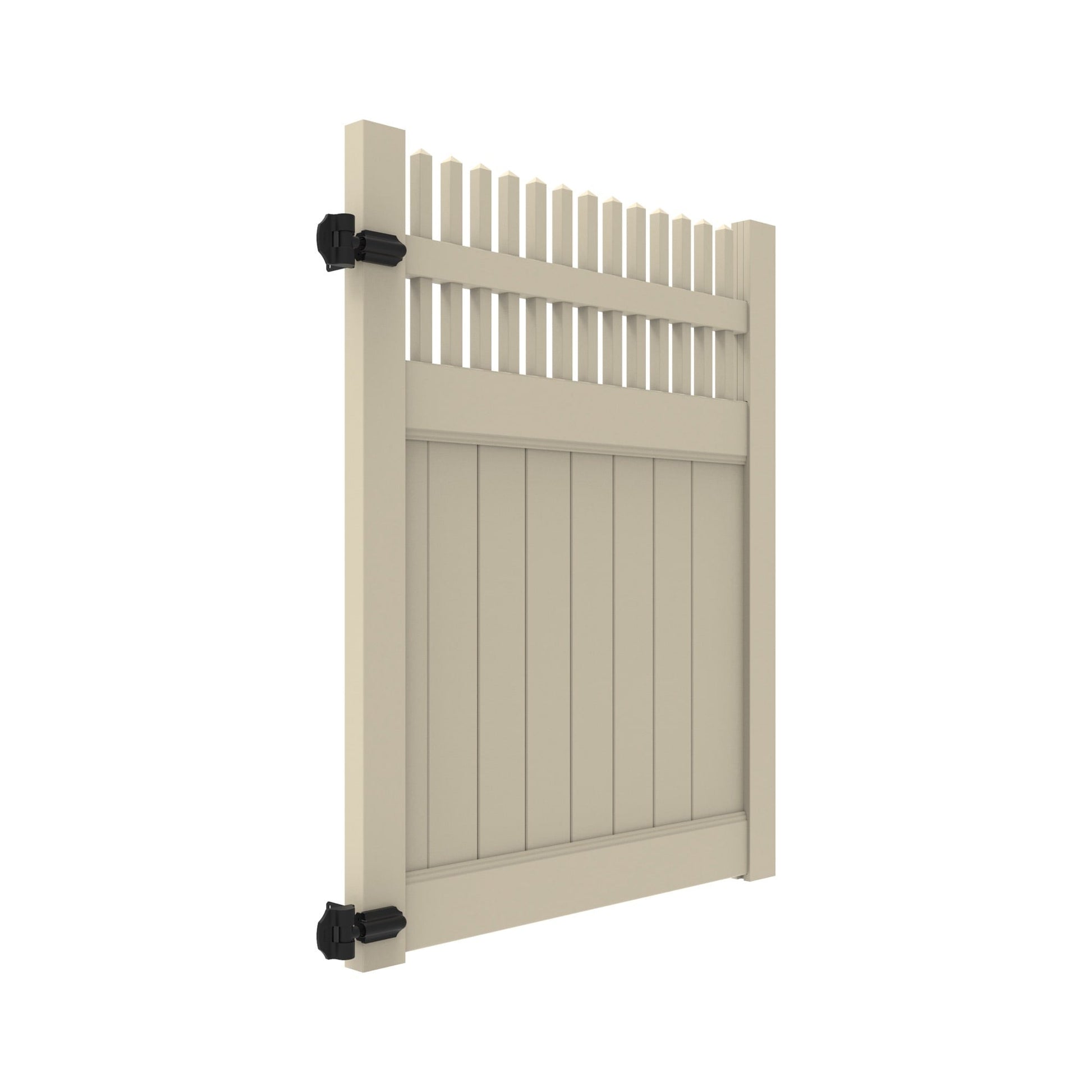 Clearwater Haven Series - Walk Gate - 6' x 46"-Vinyl Fence Gates-ActiveYards-White-FenceCenter