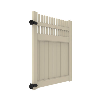 Clearwater Haven Series - Walk Gate - 6' x 46"-Vinyl Fence Gates-ActiveYards-White-FenceCenter