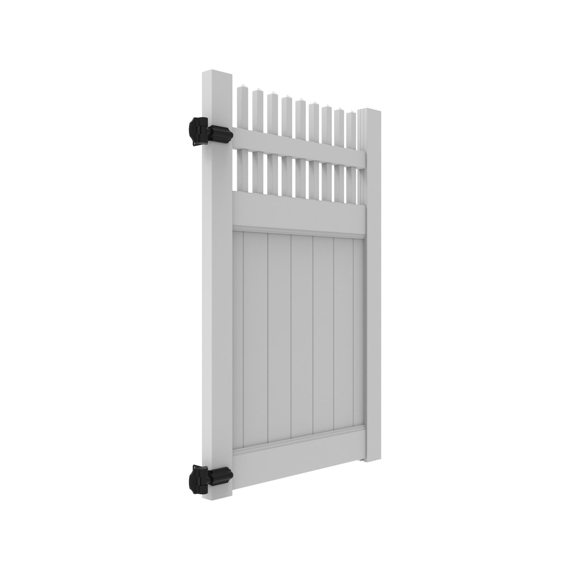 Clearwater Haven Series - Walk Gate - 6' x 46"-Vinyl Fence Gates-ActiveYards-White-FenceCenter