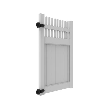 Clearwater Haven Series - Walk Gate - 6' x 46"-Vinyl Fence Gates-ActiveYards-White-FenceCenter
