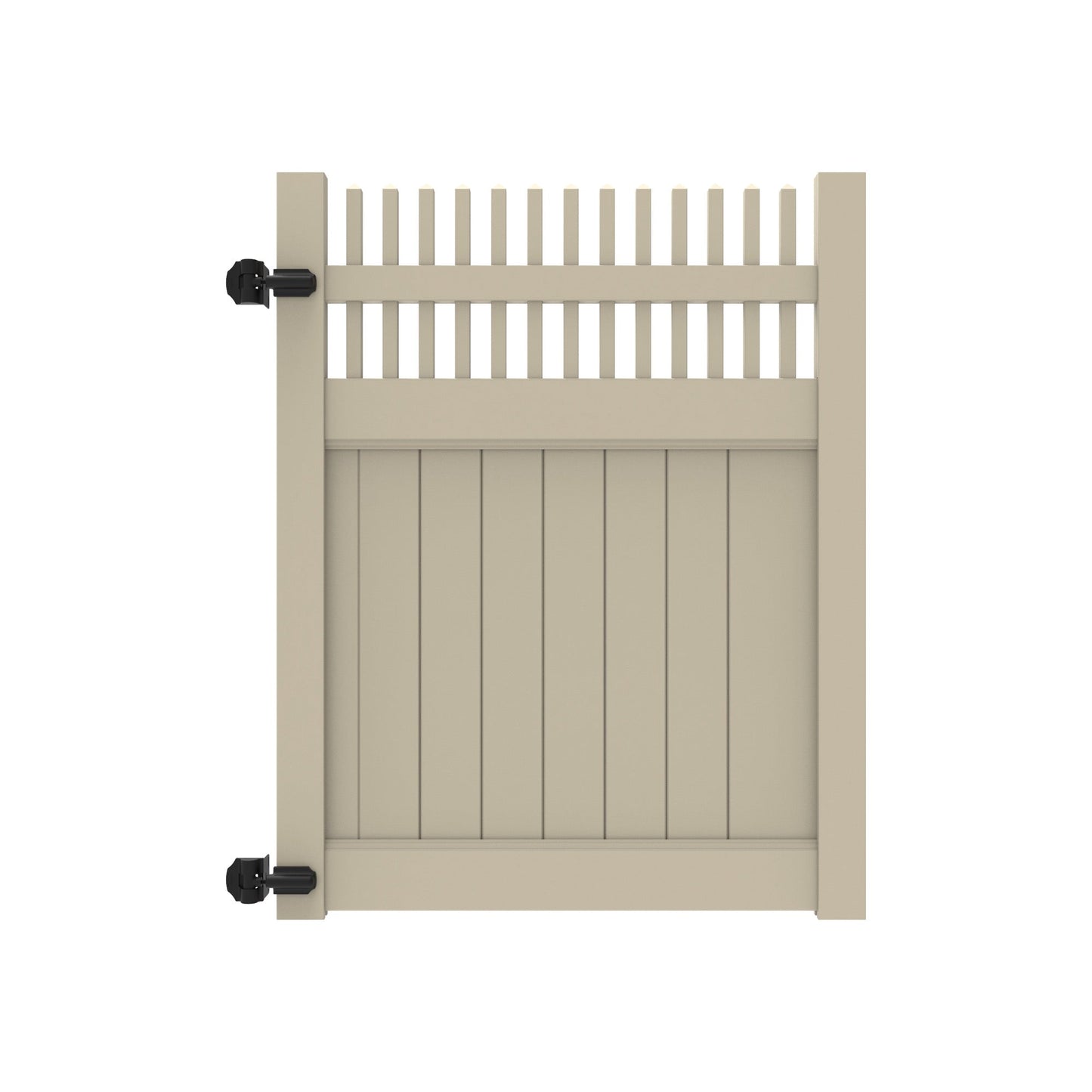Clearwater Haven Series - Walk Gate - 6' x 46"-Vinyl Fence Gates-ActiveYards-White-FenceCenter