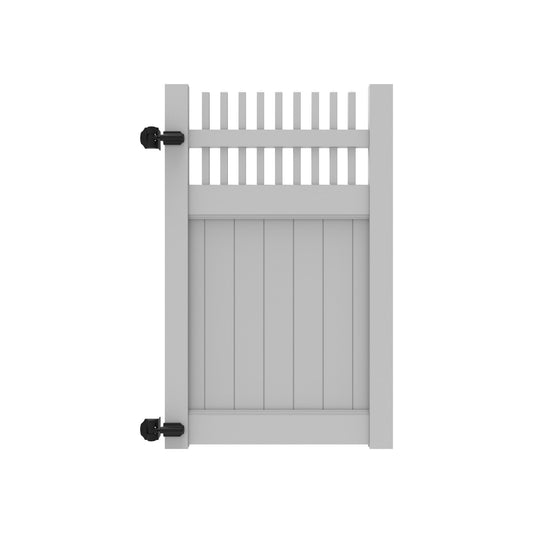 Clearwater Haven Series - Walk Gate - 6' x 46"-Vinyl Fence Gates-ActiveYards-White-FenceCenter