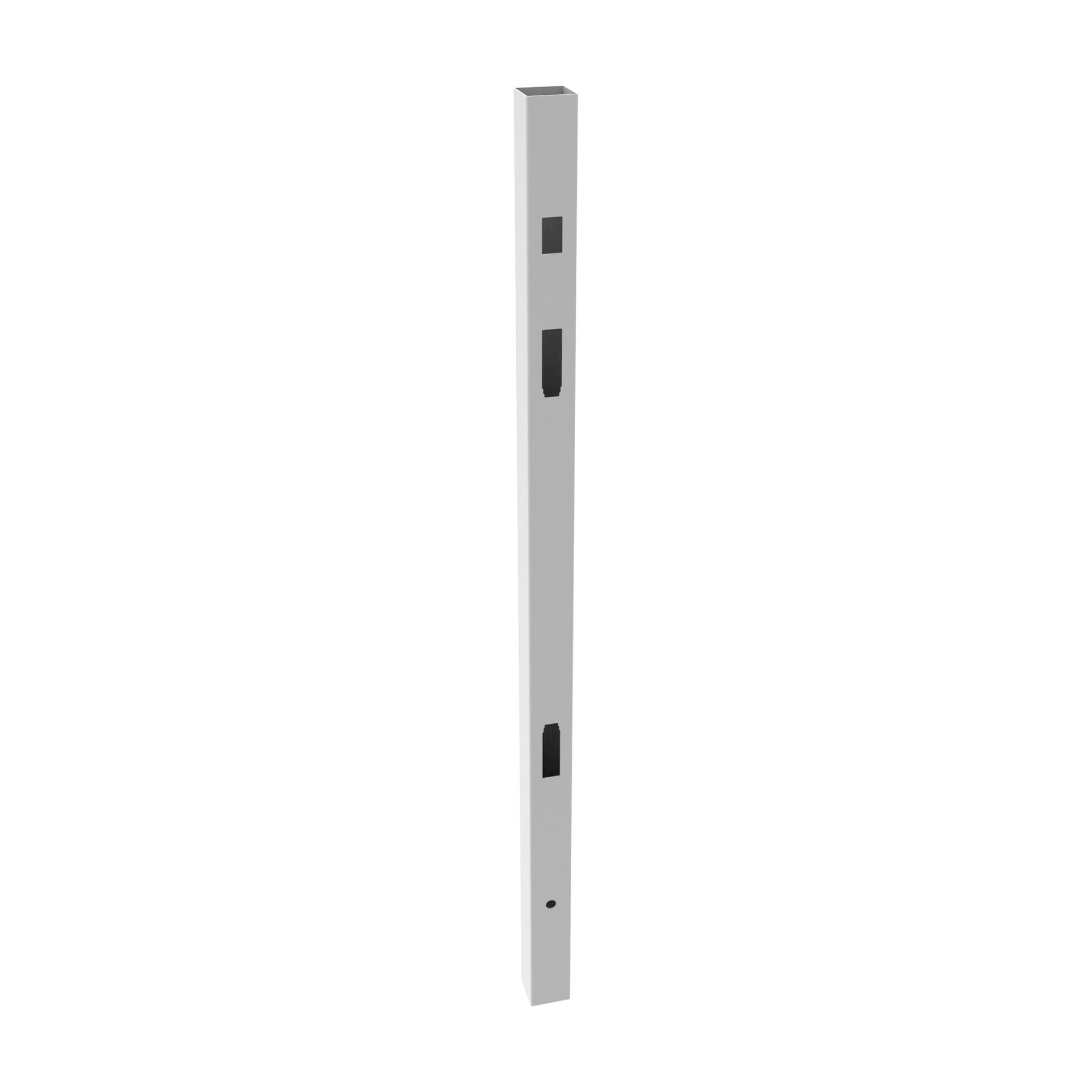 End/Gate Post (IT) - 5" x 5" x 108"-Vinyl Fence Posts-ActiveYards-White-FenceCenter