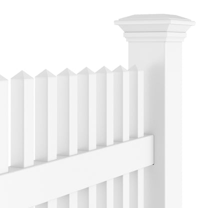 Clearwater Haven Series - Fence Panel - 6' x 8'-Vinyl Fence Panels-ActiveYards-White-FenceCenter