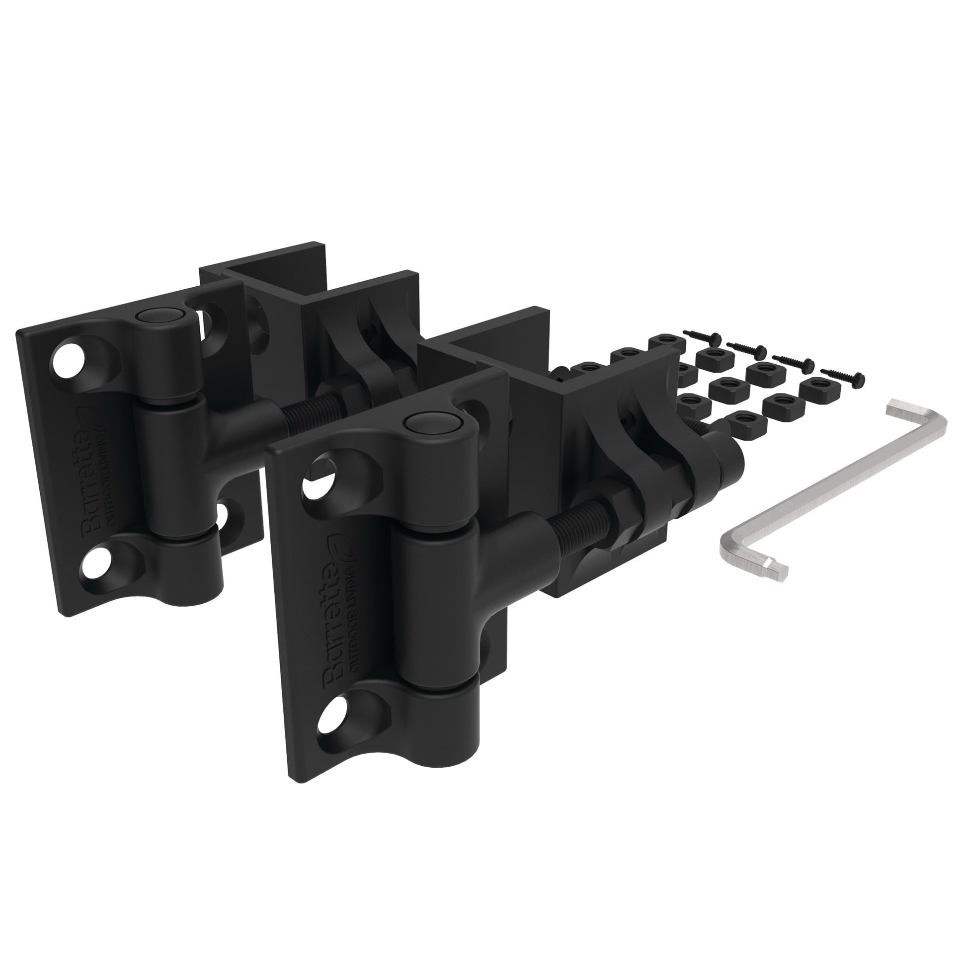 Estate Gate Hinge - 2.5" Upright-Hinges-BOL Hardware-Black-6-FenceCenter
