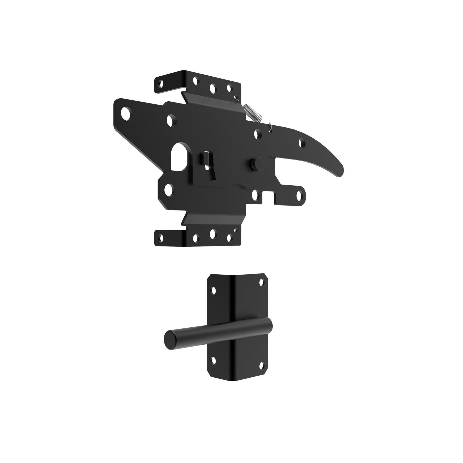 Post Latch - 5x5 Standard 2-Sided Locking-Latches-BOL Hardware-Black Stainless Steel-20-FenceCenter