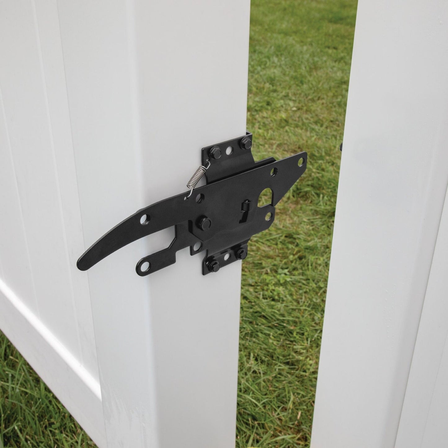 Post Latch - 5x5 Standard 2-Sided Locking-Latches-BOL Hardware-Black Stainless Steel-20-FenceCenter