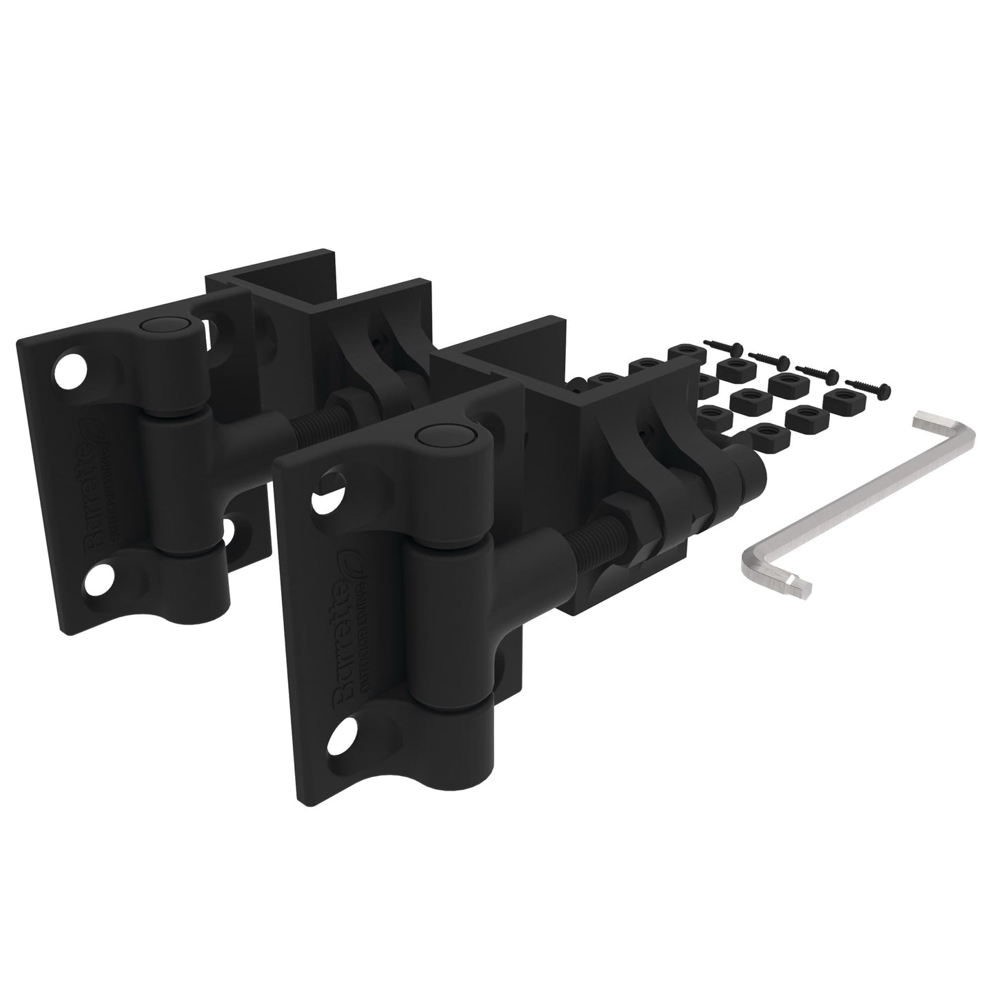 Estate Gate Hinge - 2.5" Upright-Hinges-BOL Hardware-Matte Black-6-FenceCenter