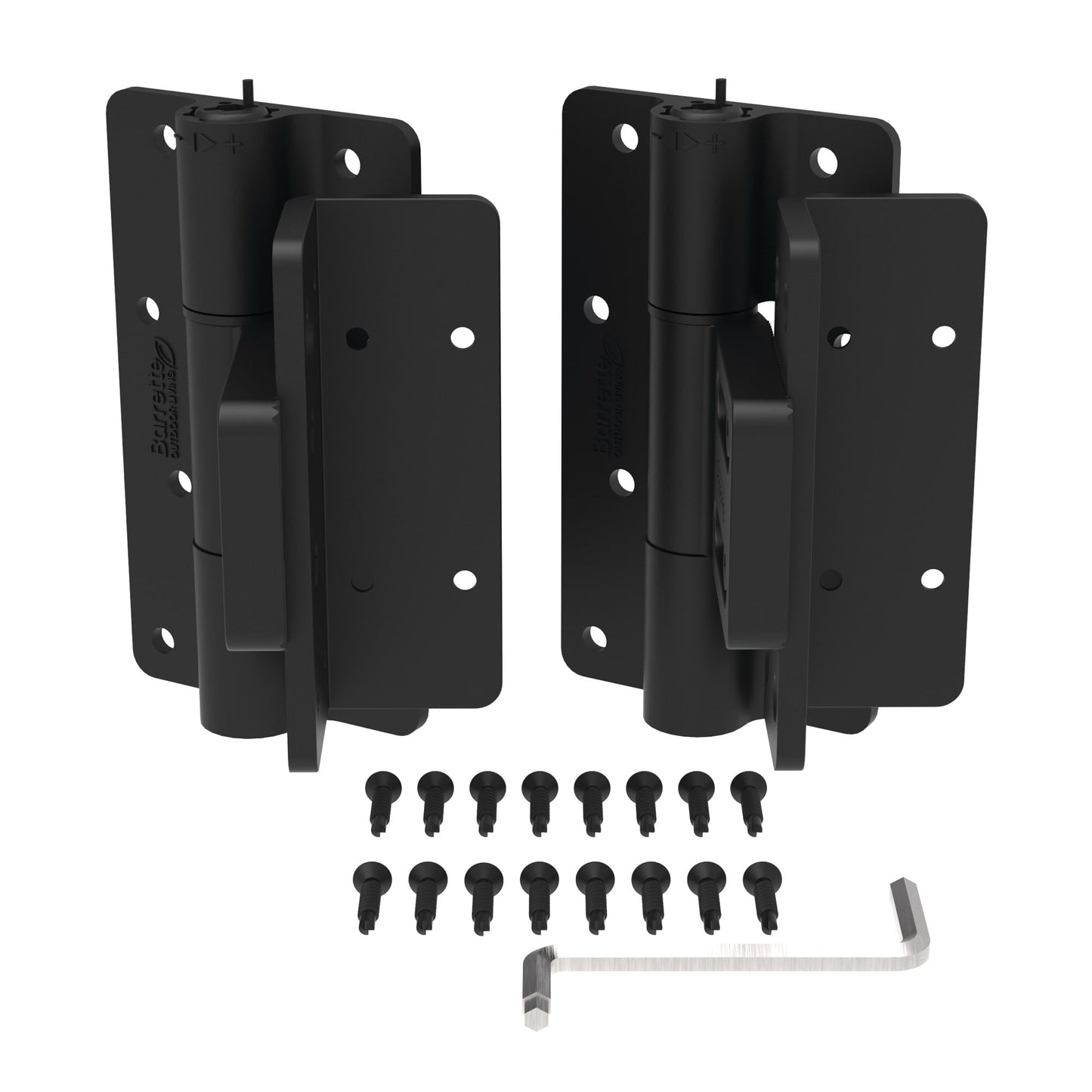 Butterfly Hinge - Flush Mount-Hinges-BOL Hardware-Black-12-FenceCenter
