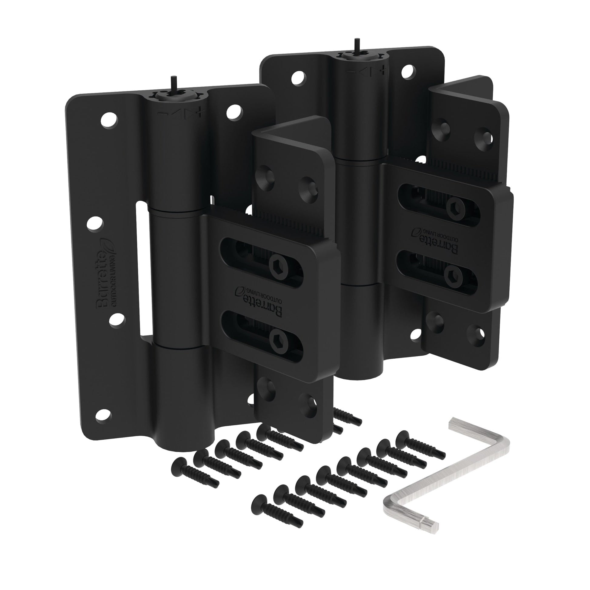 Butterfly Hinge - Flush Mount-Hinges-BOL Hardware-Black-12-FenceCenter