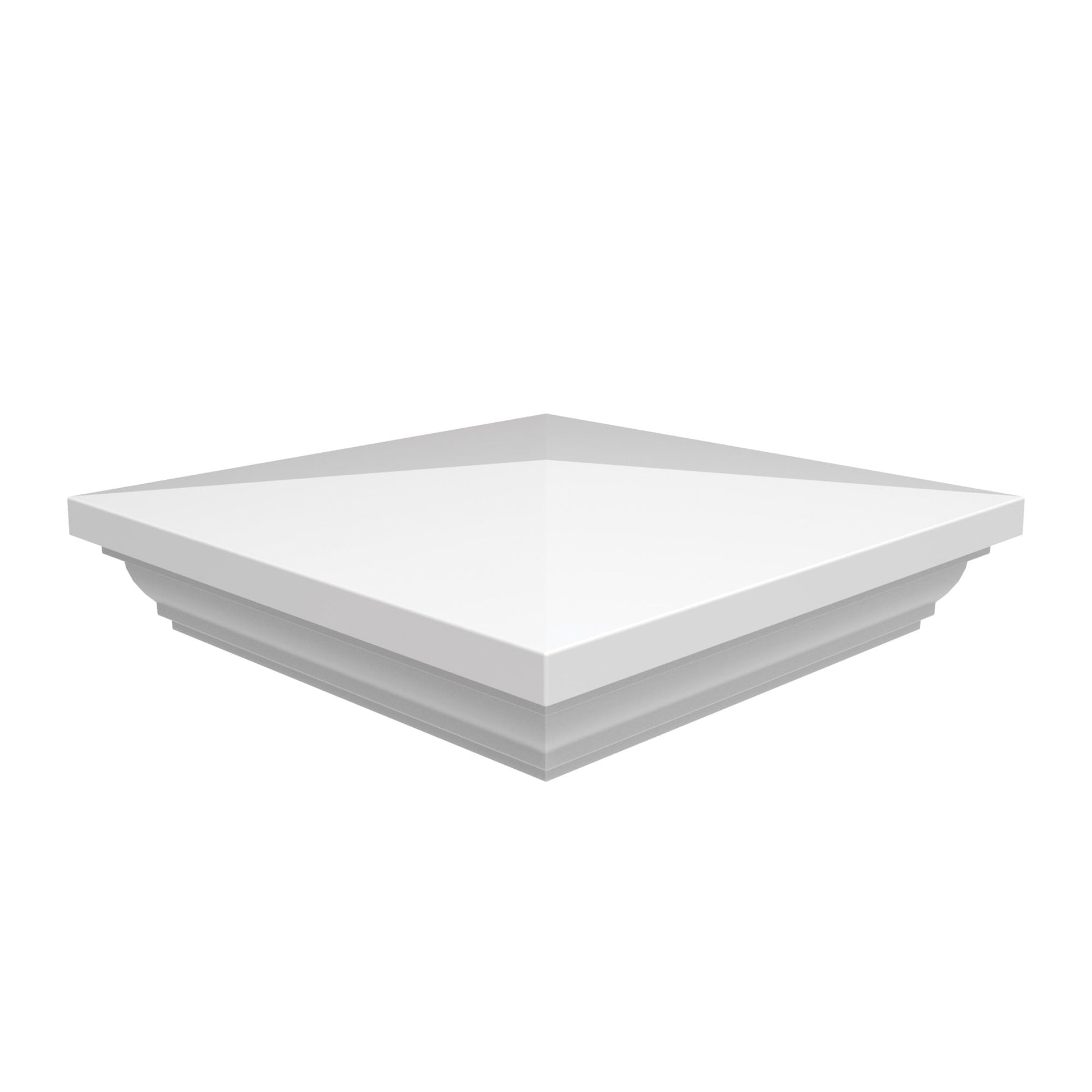 New England Post Cap - 5" x 5"-Fence Post Caps-ActiveYards-White-FenceCenter