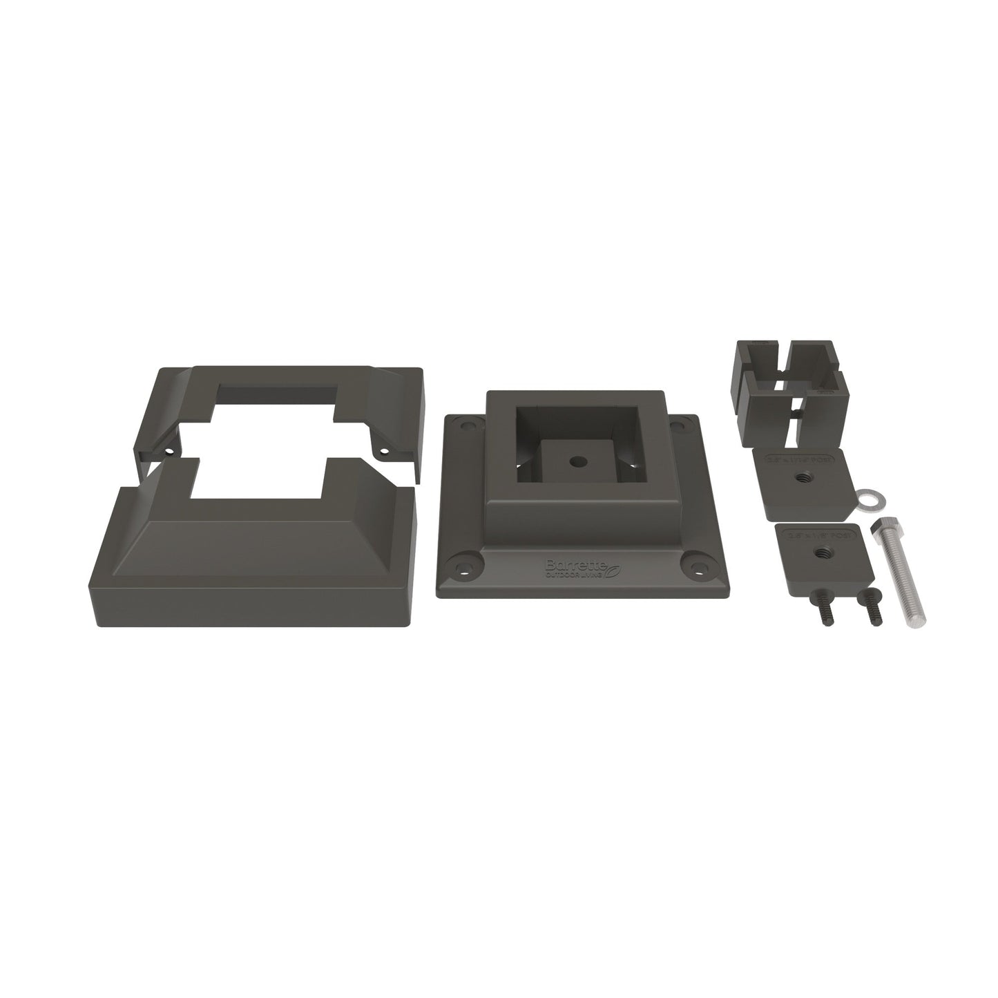 Surface Mount & Cover G2 - 2.5"-Accessories-BOL Hardware-FenceCenter
