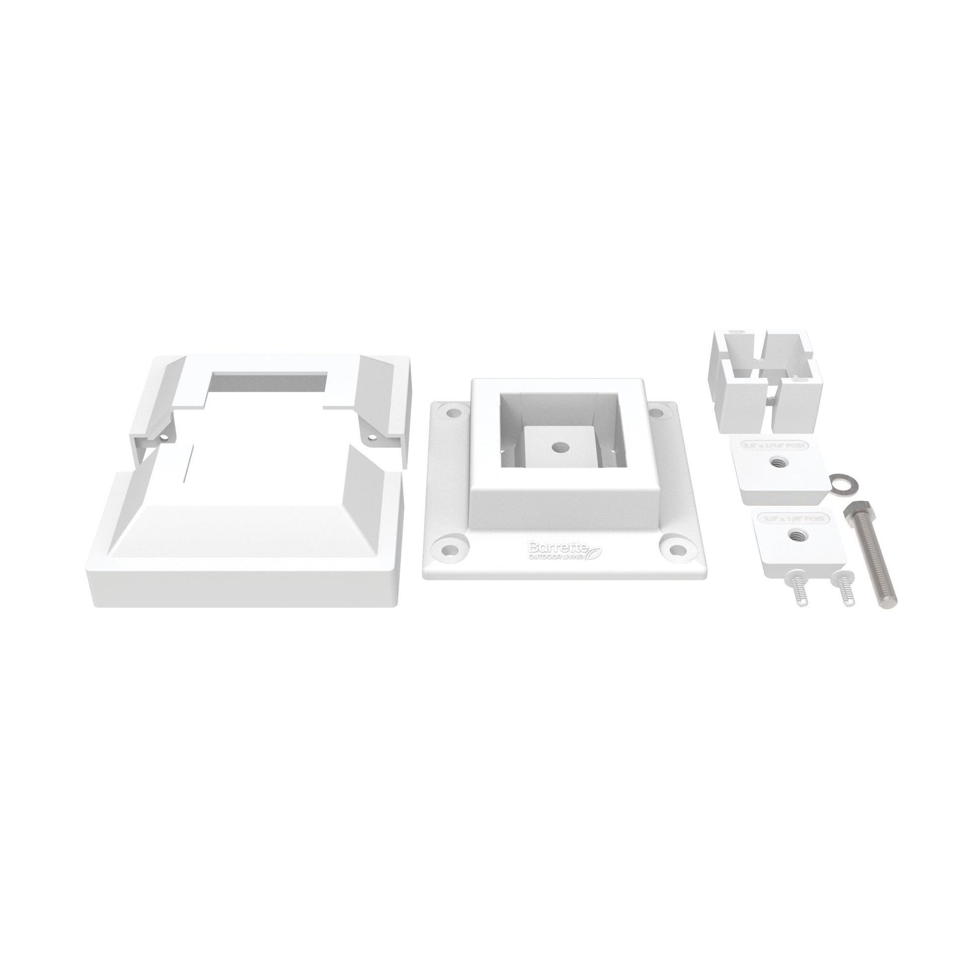 Surface Mount & Cover G2 - 2.5"-Accessories-BOL Hardware-FenceCenter