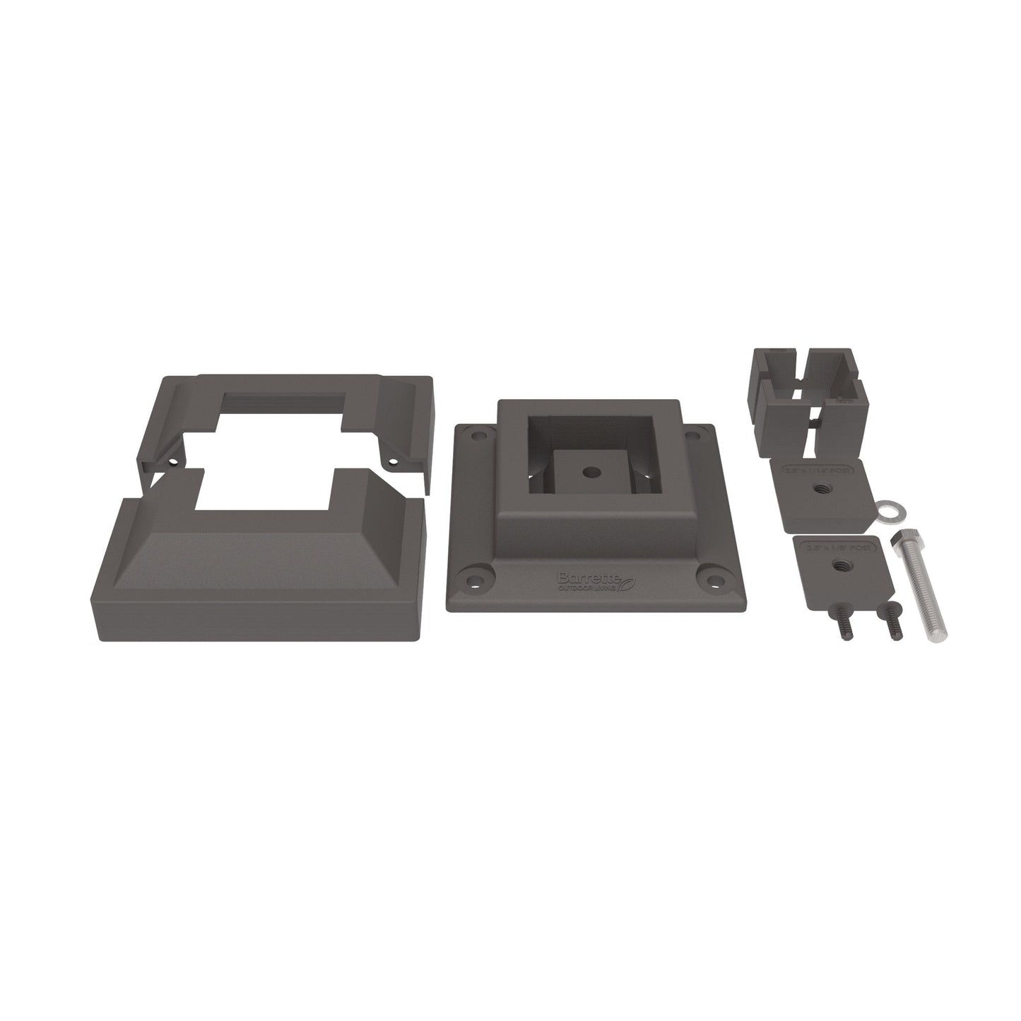 Surface Mount & Cover G2 - 2.5"-Accessories-BOL Hardware-FenceCenter