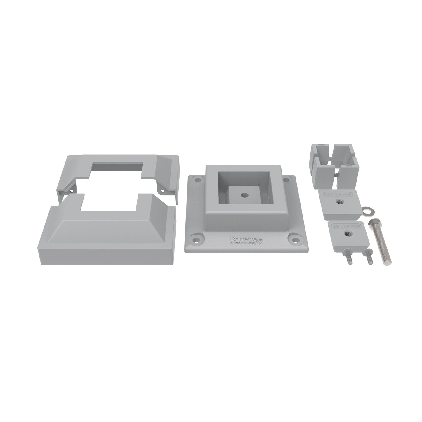 Surface Mount & Cover G2 - 2.5"-Accessories-BOL Hardware-FenceCenter