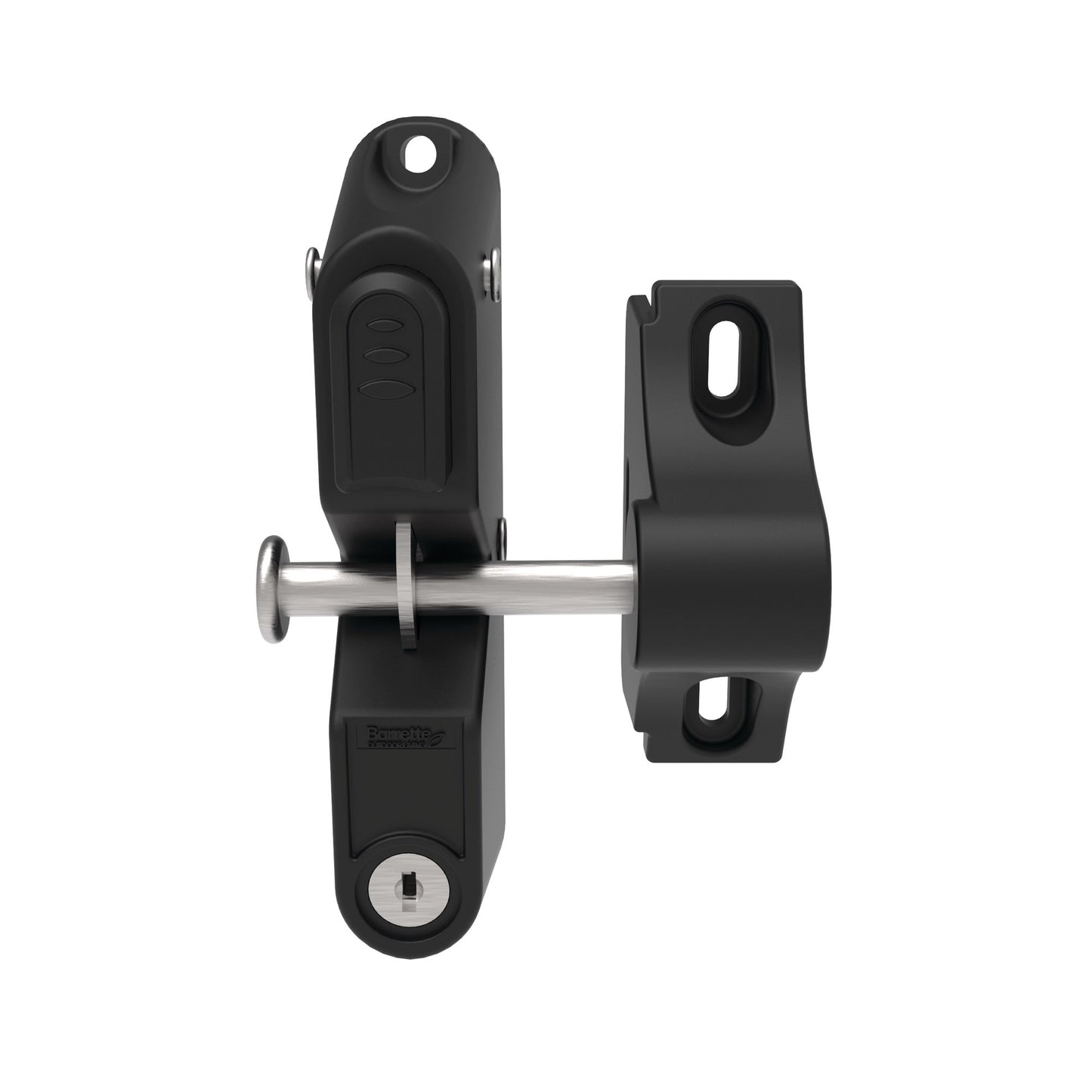 Gravity Latch - One Sided Locking-Latches-BOL Hardware-Black-48-FenceCenter