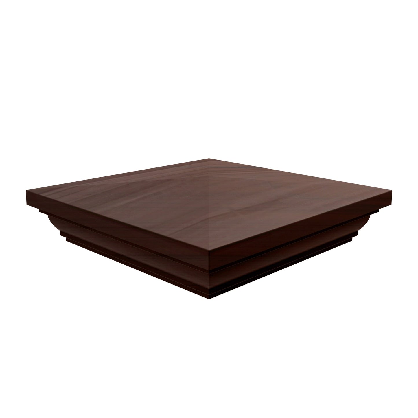 New England Post Cap - 5" x 5"-Fence Post Caps-ActiveYards-Dark Sequoia-FenceCenter