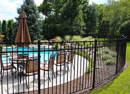 AUGUSTINE  Pool Fence Panel - 4½' x 6' Drop Rail  (goes with Post "H")