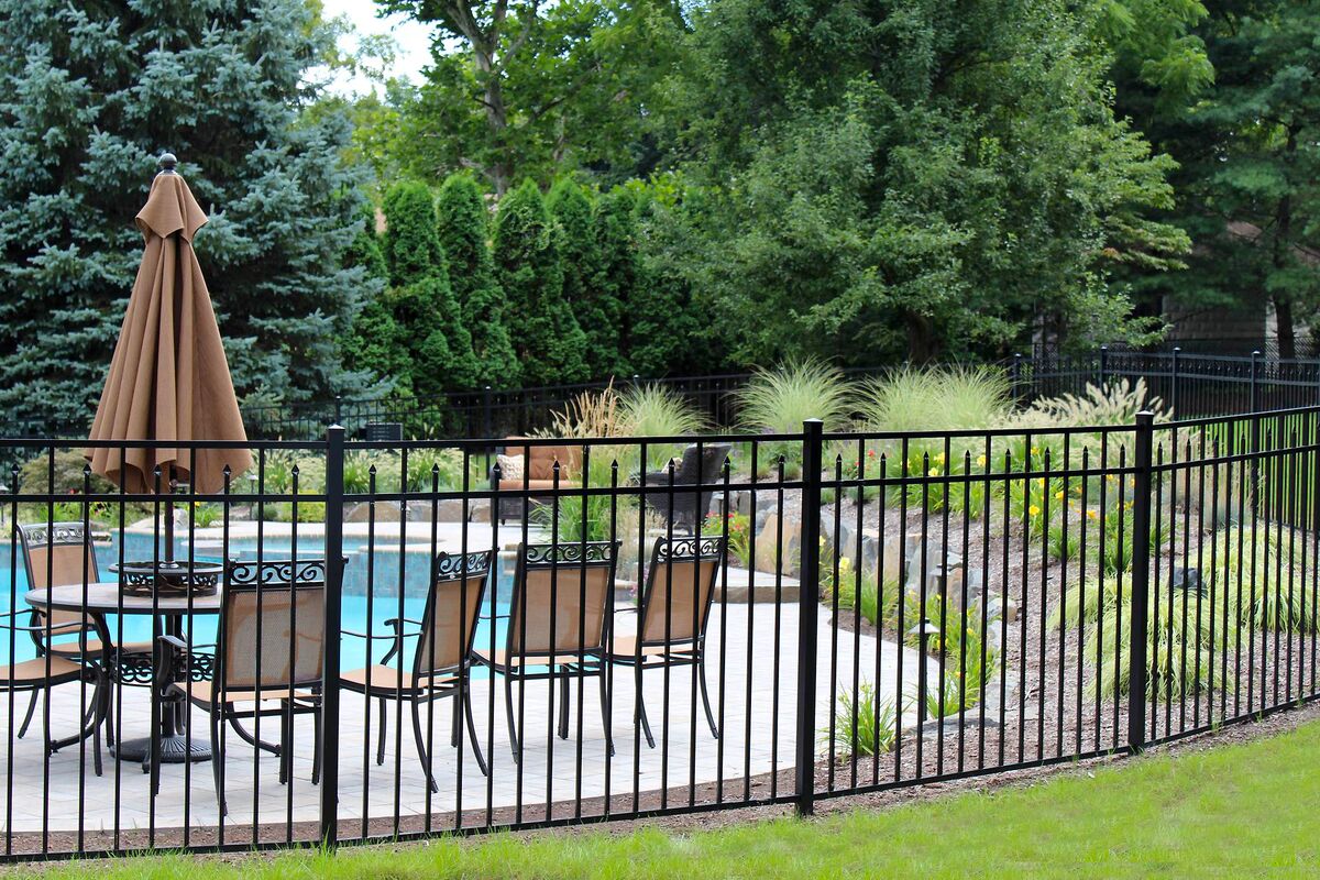 AUGUSTINE  Pool Fence Panel - 4½' x 6' Drop Rail  (goes with Post "H")