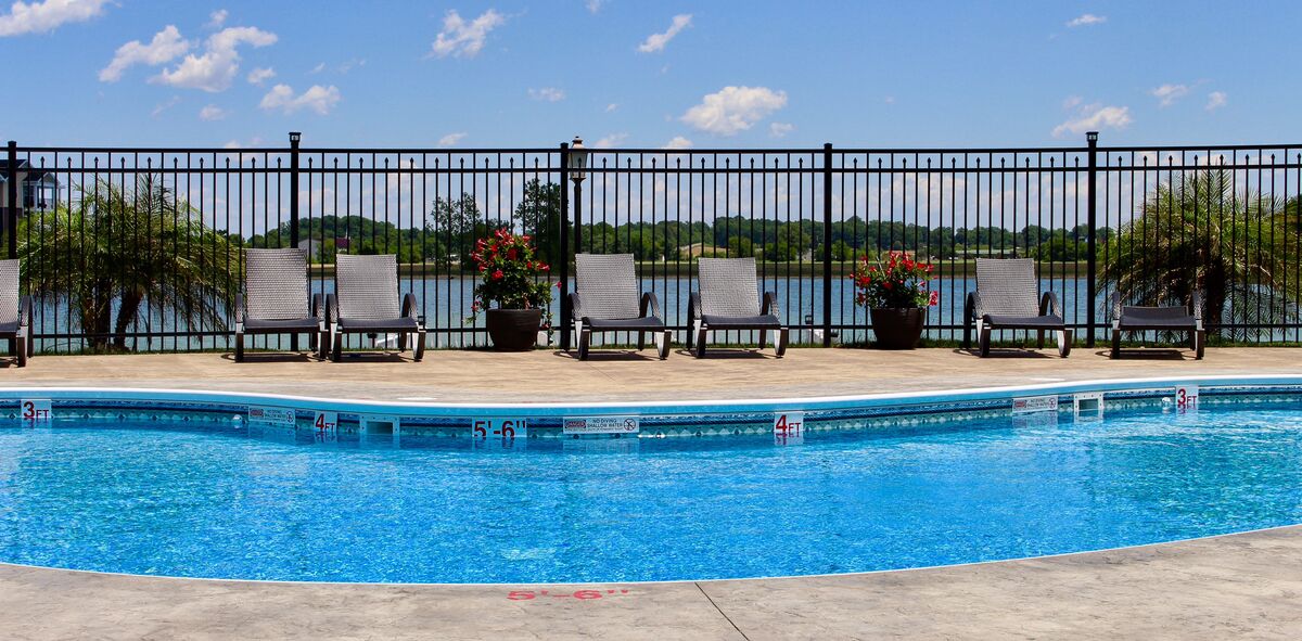 AUGUSTINE  Pool Fence Panel - 4½' x 6' Drop Rail  (goes with Post "H")