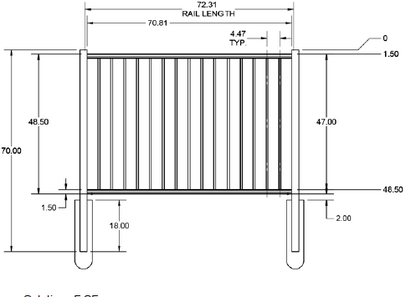CANNON Premium - Fence Panel - 4' x 6'