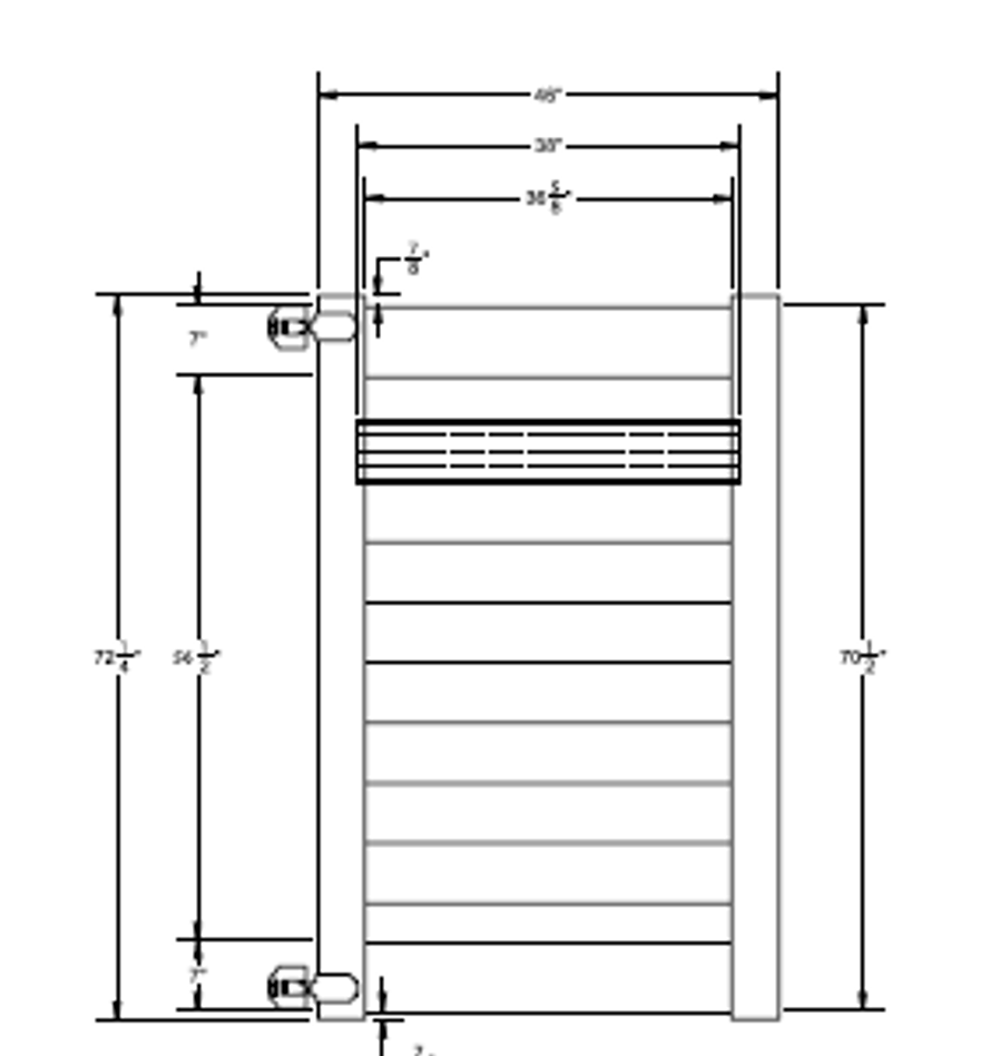 MADISON Walk Gate - 6' x 46"