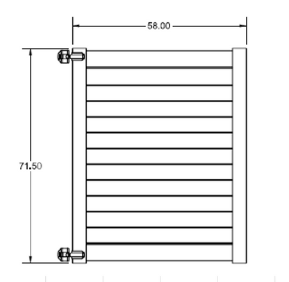 SEASIDE Fence Panel 6'x6'