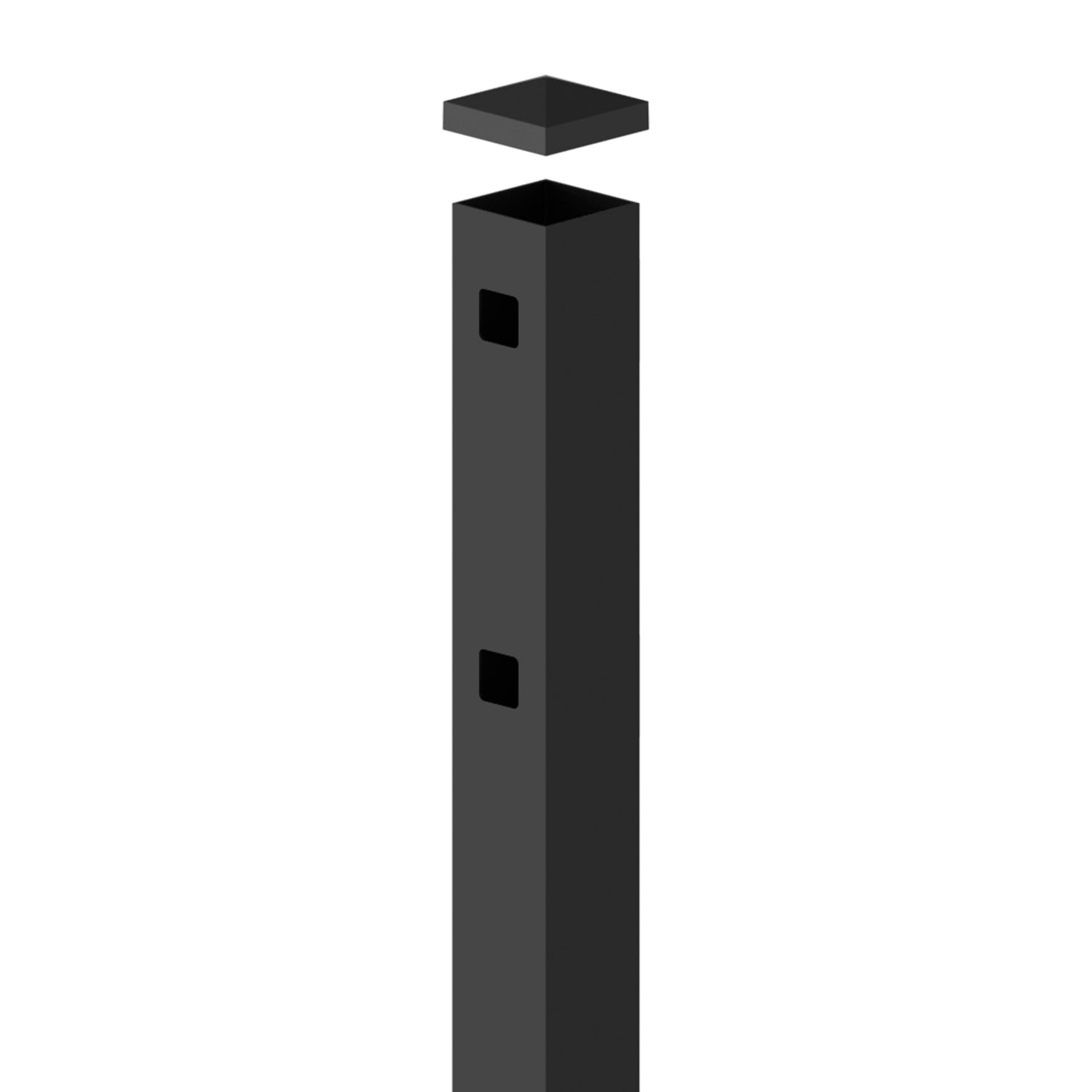 End Post - 2" x 2" x 82" (H)-Aluminum Fence Posts-ActiveYards-FenceCenter
